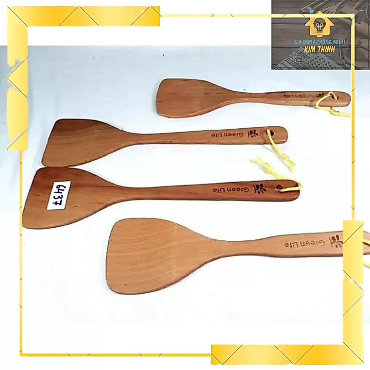 Sét 3 chiếc Muôi (môi)-Xẻng Gỗ chiên xào gỗ tự nhiên