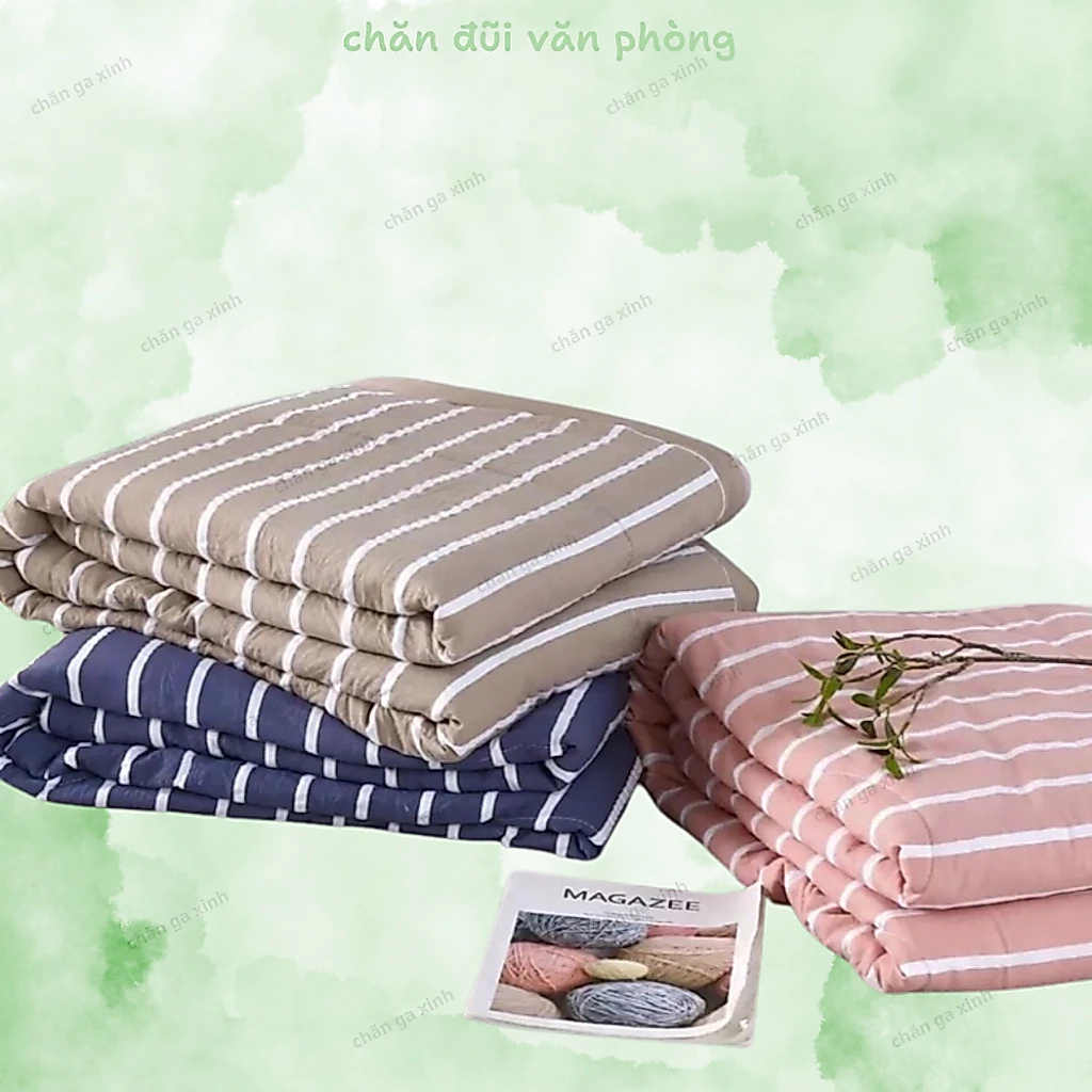 Chăn văn phòng 1m2x2m mềm văn phòng cotton đũi gấp gọn mang đi mọi nơi , đũi mềm mát