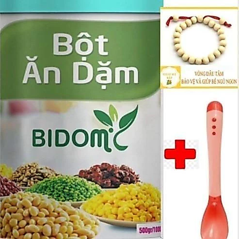 Bột ăn dặm 7 loại hạt dinh dưỡng cho bé từ 4 tháng tập ăn dặm- BIDOMI - 1KG remoingay68
