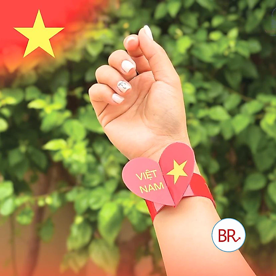 Set 5 Vòng Đeo Tay Tôi Yêu Việt Nam - Vòng Giấy Check-in Du Lịch, Lễ 30/4 Quốc Khánh 2/9 Thể Hiện Lòng Yêu Nước 02831