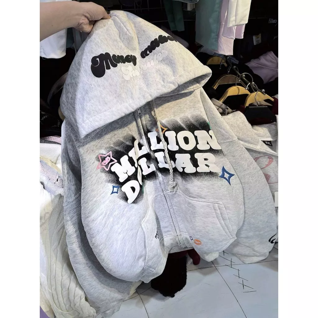Áo khoác nỉ khoá kéo  form rộng unisex dài màu xám cho nam nữ - Thời trang tiện lợi -yghdhgrsgs