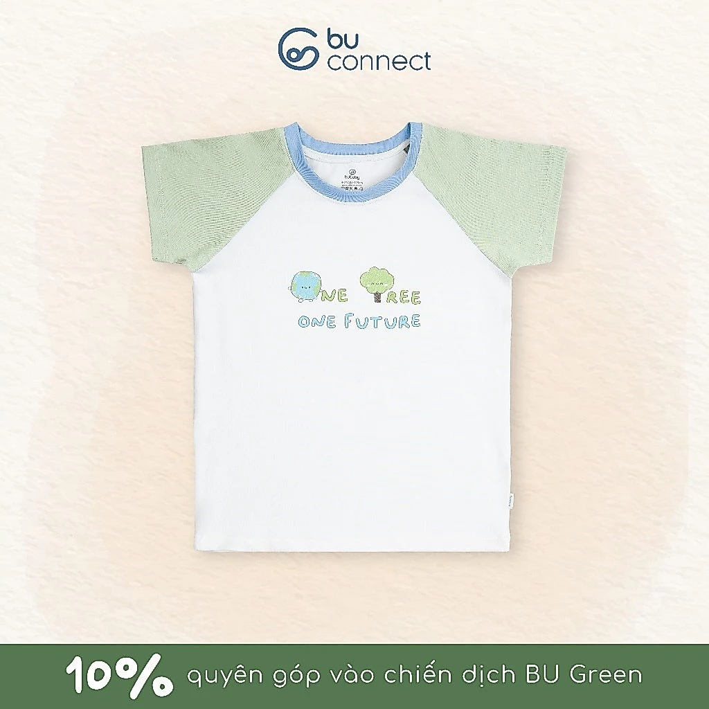 Áo ngắn tay One tree One future BU Baby, áo cộc tay cho bé thoáng mát thời trang | KBC3300OF