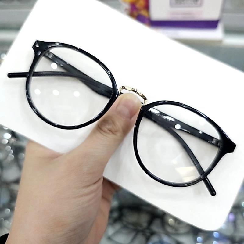 Gọng Kính mắt tròn nhựa dẻo mã 209 MÀU ĐEN.