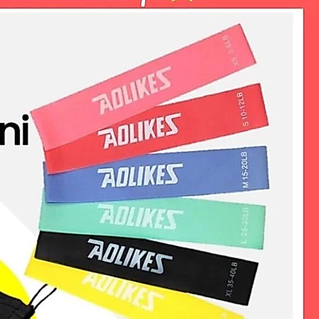 Combo 6 Dây Kháng Lực MiniBand Tập Mông, Đùi, Chân, Tăng Cơ Giảm Mỡ, Dây Đàn Hồi Cao Su Thiên Nhiên, Tập Gym Tại Nhà ĐỒ