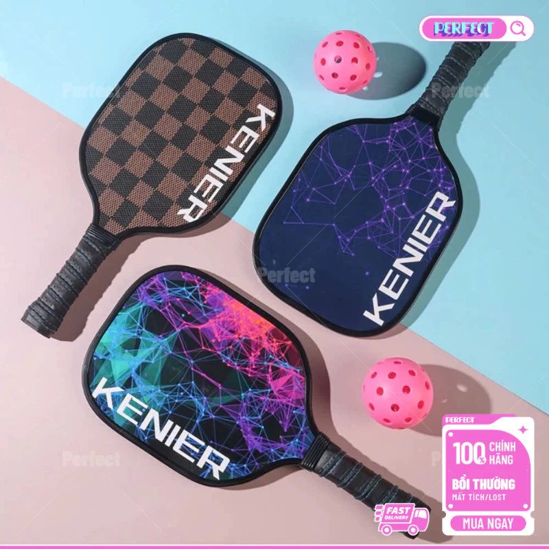 Bộ vợt pickleball bộ 2 vợt kèm túi và 4 bóng cao cấp cho nam nữ chính hàng cao cấp