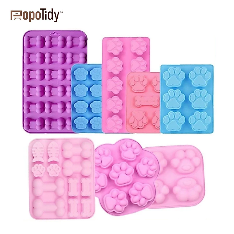 Khuôn silicon 3D Popotidy dùng làm thạch, thạch trà sữa, bánh pudding, đá viên sô cô la