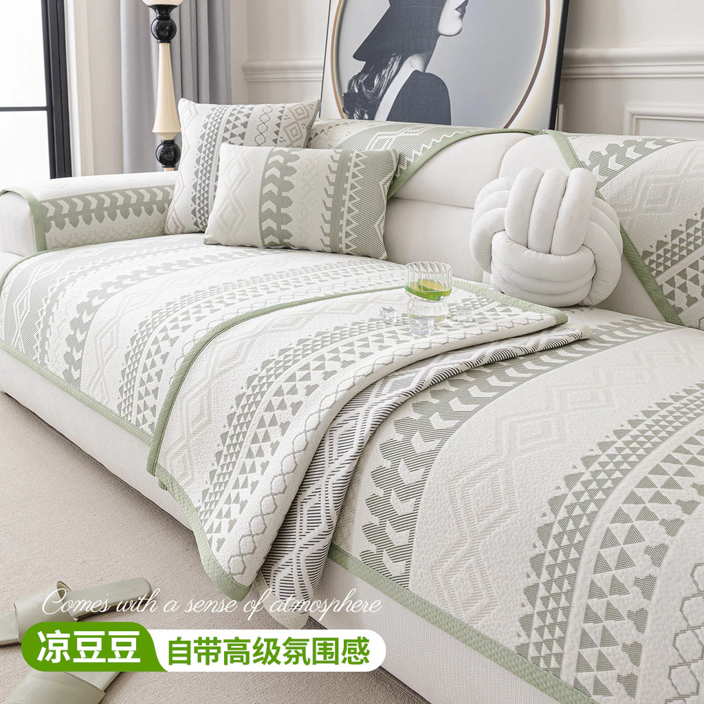 [Sản phẩm mới] Đệm Sofa phong cách Bohemian lạnh mùa hè Thảm mát mẻ Đệm tựa lưng chống trượt Khăn chống trầy xước