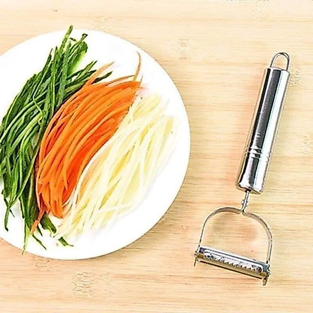 Nạo sợi rau củ cầm tay 3 In 1 inox 304 - đa dạng, nhiều công dụng như gọt rau củ quả, bào nhỏ cà rốt tiện lợi