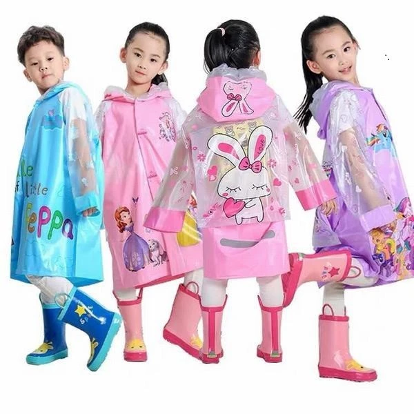 Áo Mưa Cho Bé Áo Mưa cho Trẻ Em,Bé Trai Bé Gái 3-12 Tuổi