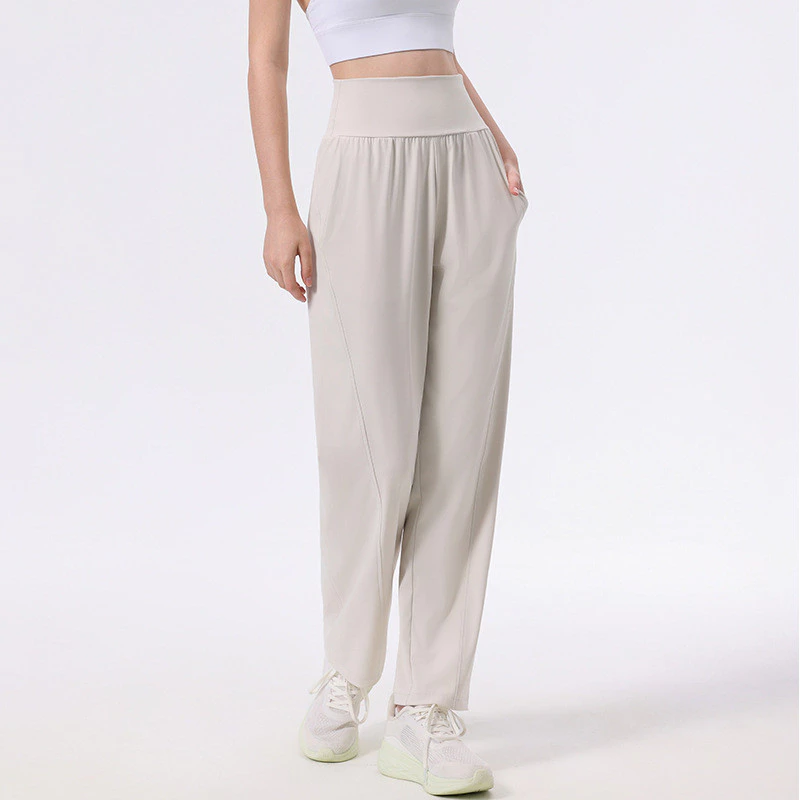 Wmuncc 2026 Quần thể thao nữ cạp cao dáng rộng, phù hợp chạy bộ và yoga
