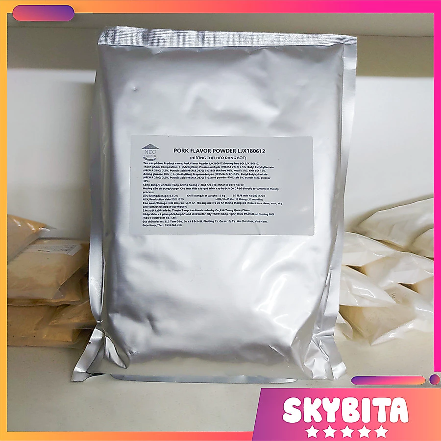 Hương thịt heo dạng bột làm giò chả xúc xích thịt viên