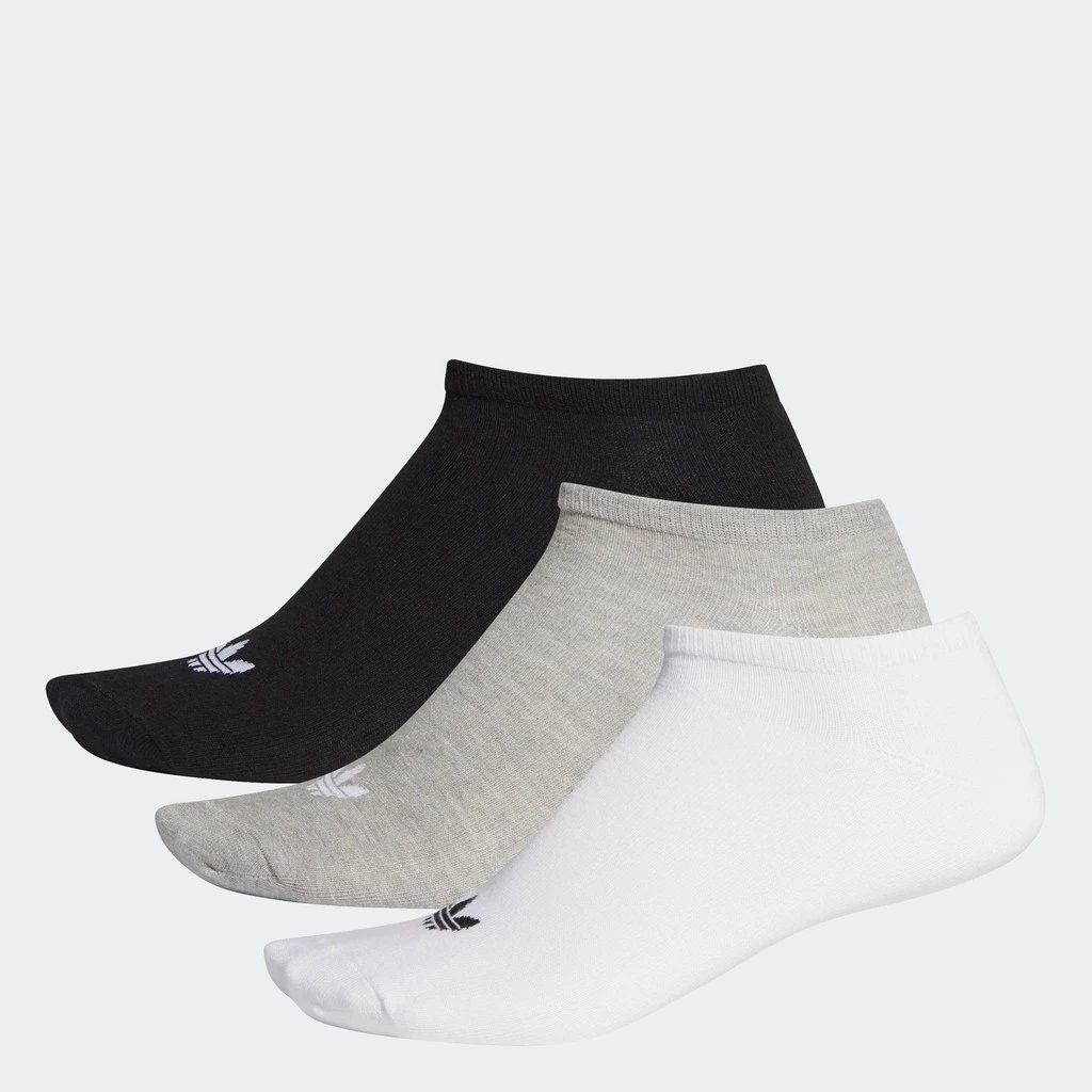 adidas Phong cách sống 3 đôi tất Trefoil Liner Unisex trắng FT8524