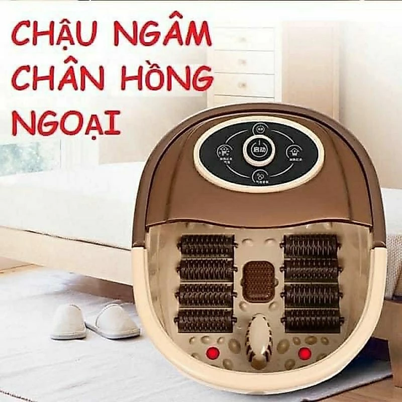 M1 CHẬU NGÂM CHÂN MASSAGE ĐÈN HỒNG NGOẠI LÀM ẤM NƯỚC CÓ SỤC MASSAGE CHÂN M2