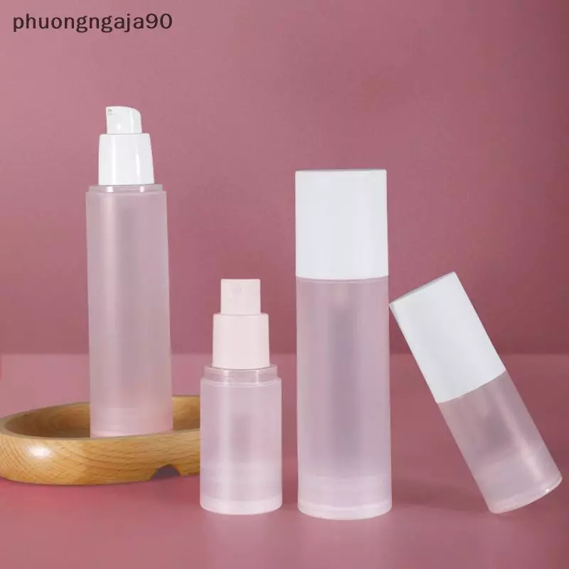 Xách tay chân không mỹ phẩm chai bơm lại Frosted Duckbill bơm tốt Mist chai lotion Dispenser Kem container du lịch