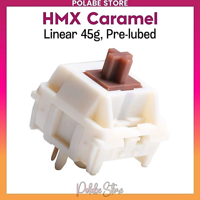 HMX Caramel Pudding HMX Jammy linear switch bàn phím cơ Polabe Store
