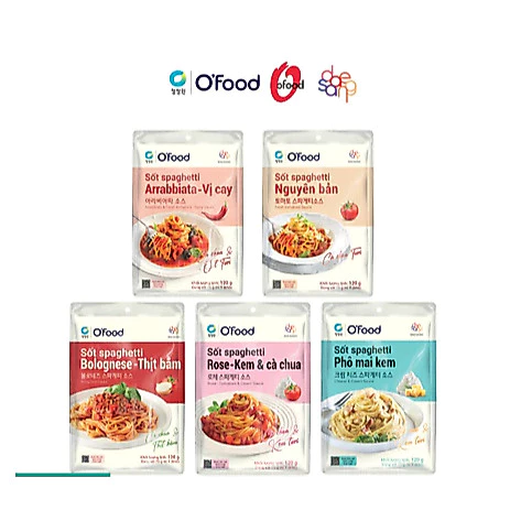 Sốt mỳ Ý Spaghetti OFood vị chuẩn Ý (gói 120g)