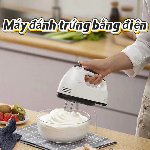 Máy Đánh Trứng Cầm Tay Tốc Độ Công Suất 260W Thiết Kế Nhẹ, Dễ Vệ Sinh