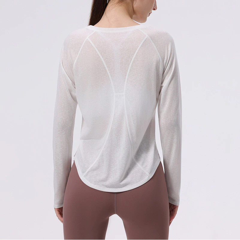 Wmuncc 2026 Lyocell Tencel Bông Tuyết Cotton Chuyên Nghiệp Bốn Dây Sáu Dây Thể Thao Top Áo Nữ Chạy Bộ Thể Dục Tập Yoga Quần Áo Thu Đông