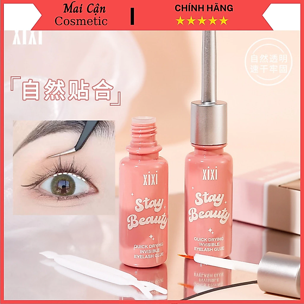 Keo Dán Mi Giả Xixi, Keo Dán Vô Hình Nhanh Khô Trong Suốt, Độ Bám Dính Chắc Chắn Chống Thấm Nước