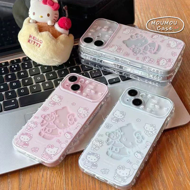 Ốp Lưng Cho IPhone AIR 11 15 17 16 13 14 12 Pro Max XR X XS Max 7 16 8 PlusBìa mềm trong suốt hình mèo con dễ thương