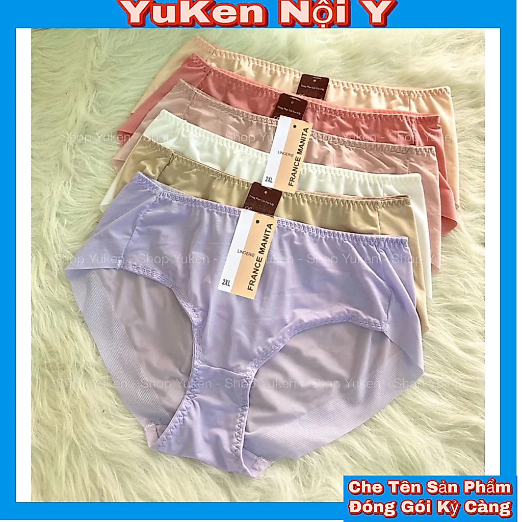 Q.020 [30-95kg]💖Quần Lót Nữ Cắt Viền💖Không Lộ-Chíp Thun Lạnh Xuất Khẩu