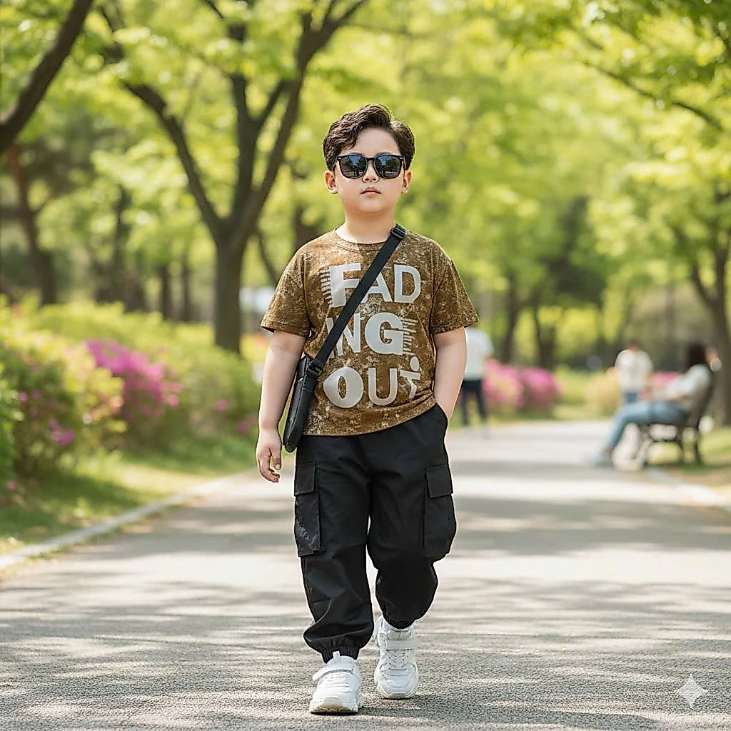 Áo thun cho bé áo phông thời trang trẻ em dáng rộng bigsize đại cotton áo ngắn tay cho bé trai gái họa tiết