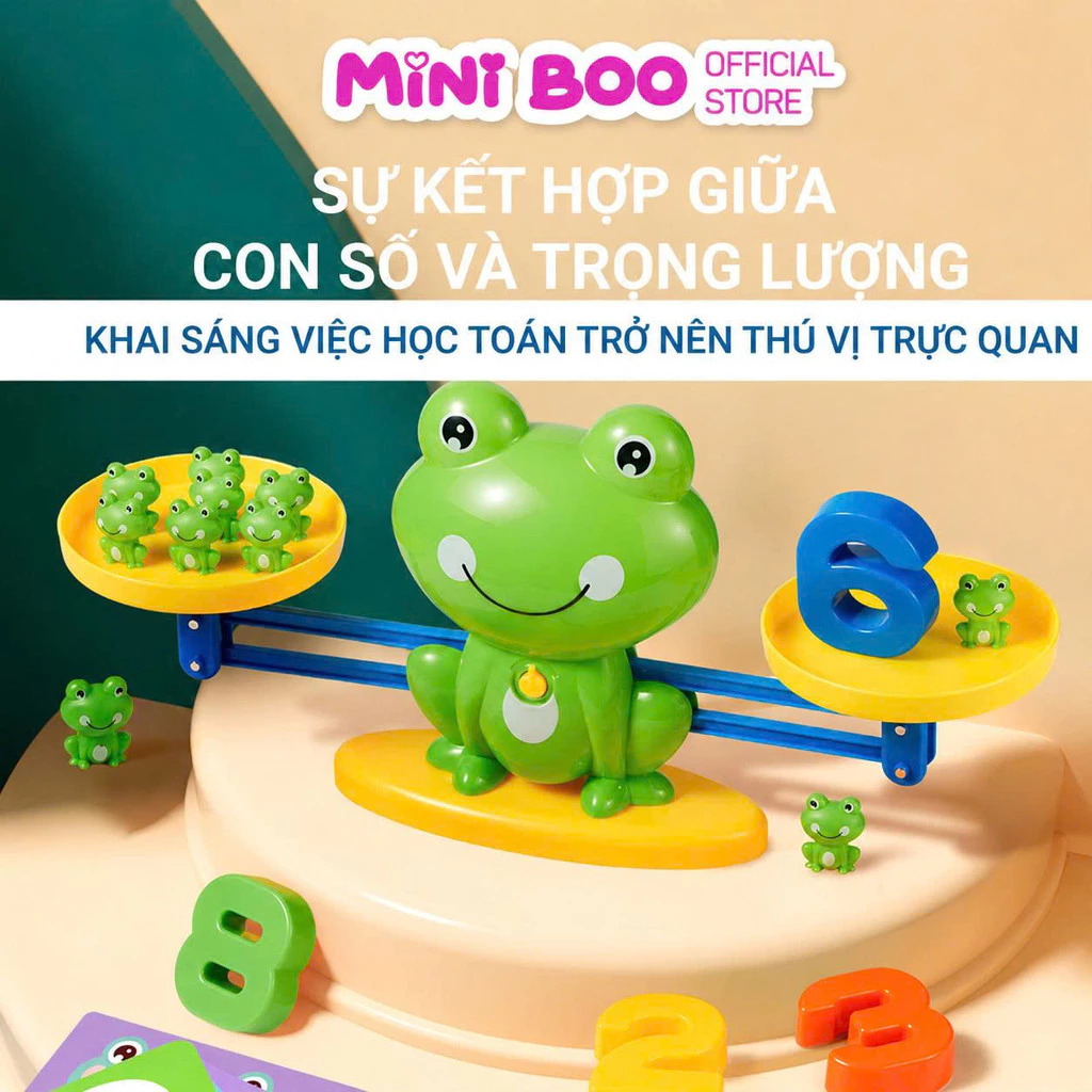 Ếch Cân Bằng Toán Học Cho Bé – Đồ Chơi Giáo Dục Thông Minh, Tặng Hộp Đựng Cao Cấp