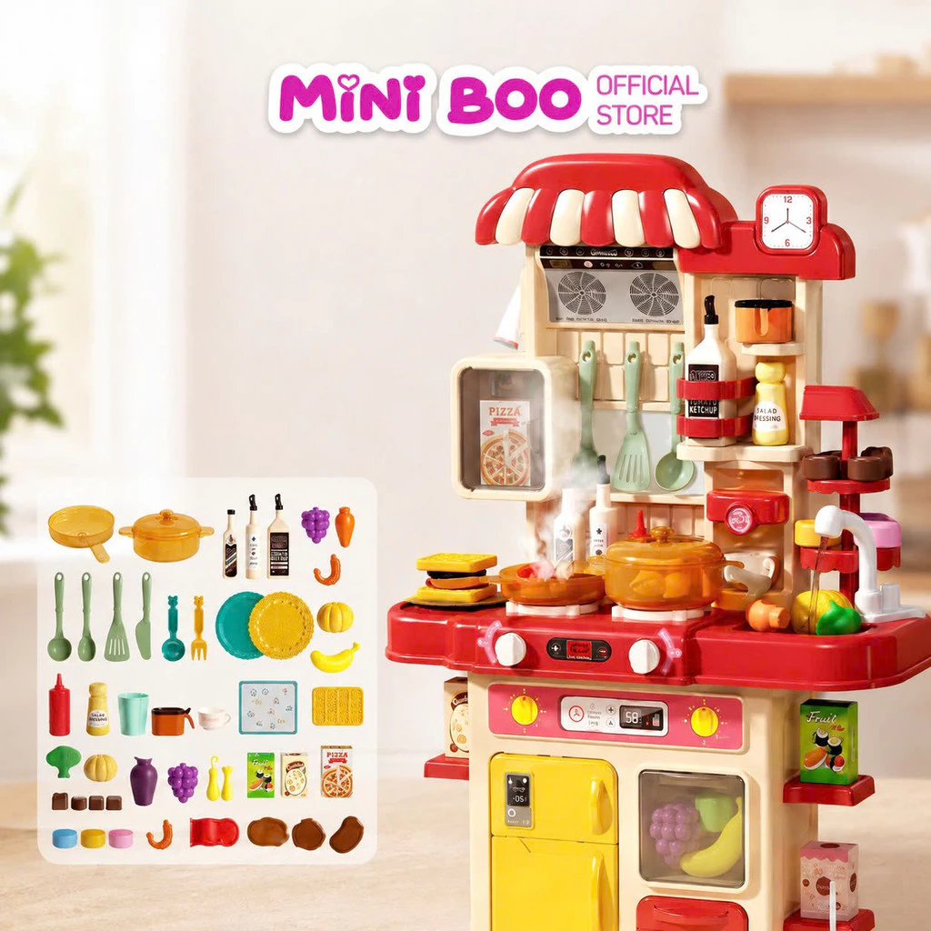 Bộ Đồ Chơi Nhà Bếp Cho Bé – Nấu Ăn Mô Phỏng Như Thật, Full Dụng Cụ, Có Hộp Đựng Gọn Gàng – Bé Chơi Mê Tít, Mẹ Nhàn Tênh