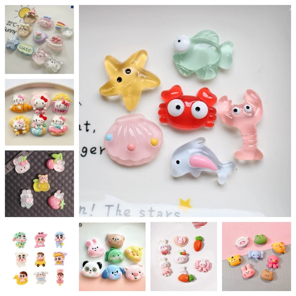 Bộ DIY thủ công thời trang 7/8/9 món tổ hợp anime, tặng kèm băng keo miễn phí, phù hợp cho ốp điện thoại, trang trí thẻ