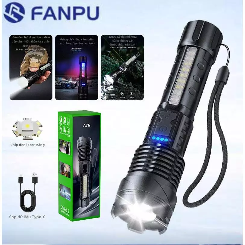 Đèn Pin Cầm Tay - Đèn LED Kẹp Mũ, Đội Đầu Thu Phóng Tiêu Cự Siêu Sáng, Dành Cho Đi Rừng, Sửa Chữa