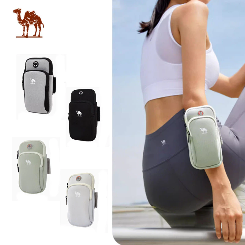 Túi đeo cánh tay CAMEL CROWN  dùng đựng điện thoại khi chạy bộ dành cho nam và nữ