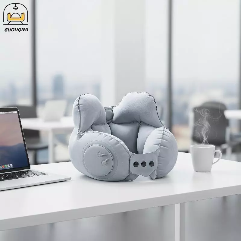 GUOUQNA Lái Xe Kinh Doanh Chuyến Đi Thái Bơm Hơi Hình Chữ U Gối Du Lịch Di Động Ne Gối Ngủ Hiện Vật Không Trầy Xước Tựa Đầu