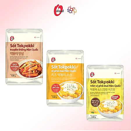 Sốt tokbokki / tokpokki Hàn Quốc O'Food 120g
