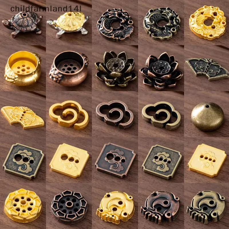 Hương Sti Chủ Rồng Rùa Lư Hương Hợp Kim Ốc Tượng Điêu Khắc Mini Đồ Trang Trí Đồng Đồng Sen Để Bàn Trang Trí