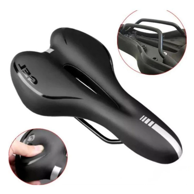 Yên Xe Đạp Gel Siêu Mềm Thoáng Khí Chống Nước Phù Hợp Xe Địa Hình Đường Trường
