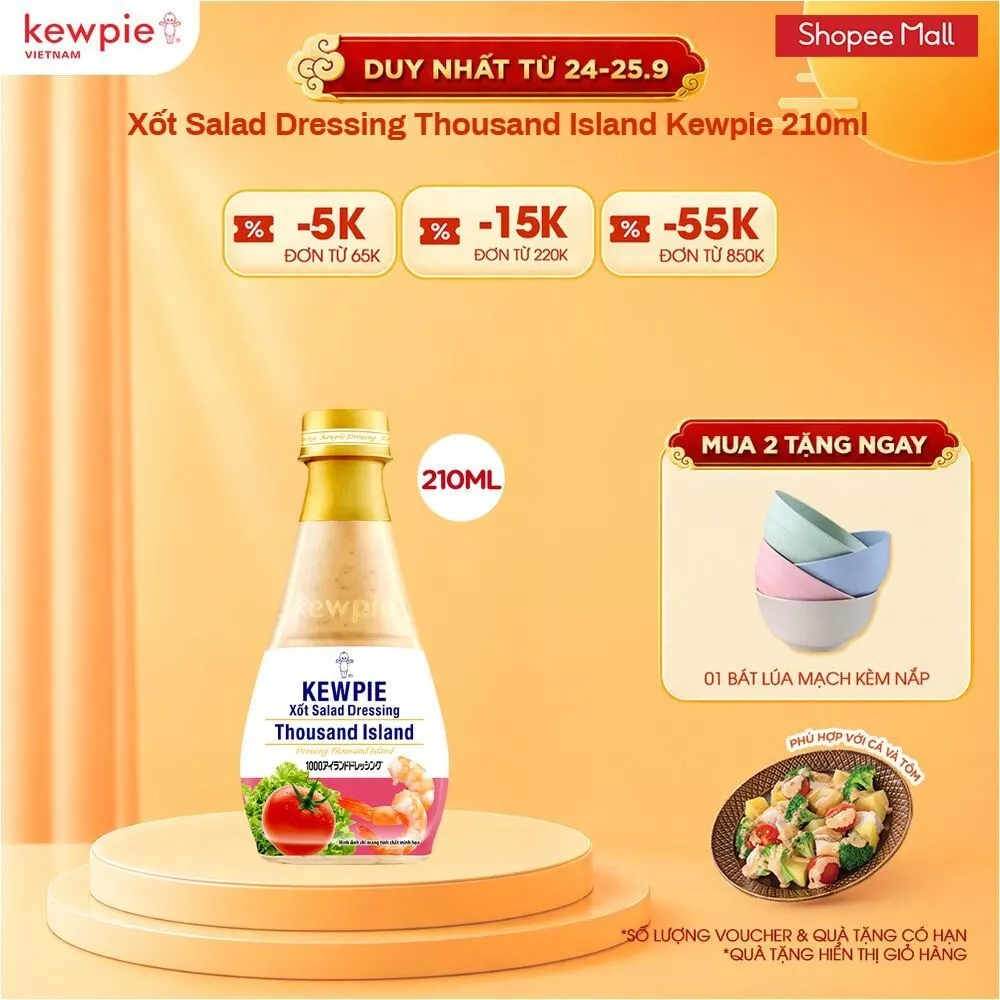Xốt Salad Dressing Thousand Island Kewpie 210ml