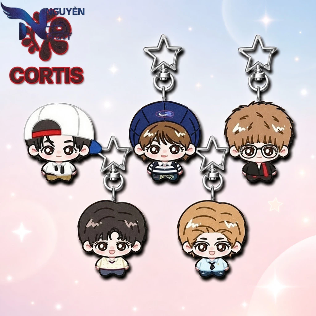 Men's Group High-value Merchandise Acrylic Star Spring New Buckle Student BagDecoration Pendant Gift ft nlp