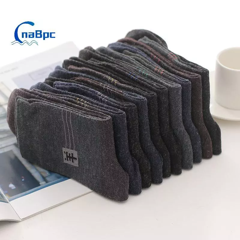 < CnaBpc > 10 Cái = 5 Cặp Nam Mùa Đông Thi Ấm Sọc Len So Casual Công Sở Nam Sos Mới