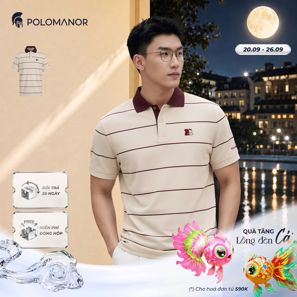 [NEW T9] Áo polo nam cao cấp SODAS, vải cá sấu Cotton Interlock, thanh lịch - POLOMANOR