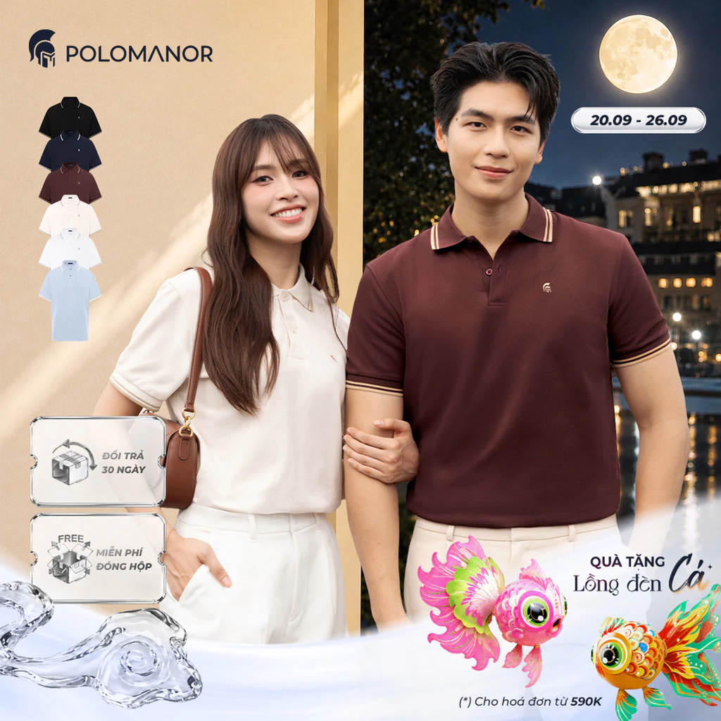 [BEST SELLER] Áo polo nam cao cấp ICON DIAMOND, POLO QUỐC DÂN, vải CVC Diamond sang trọng - POLOMANOR