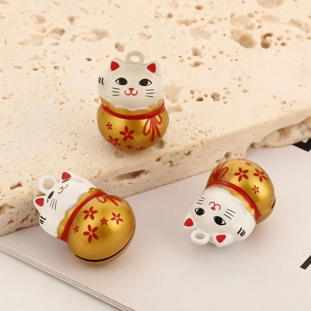Chuông gió nhỏ hình hoạt hình dễ thương - Phụ kiện DIY đeo cổ thú cưng mèo chiêu tài trang trí túi xách