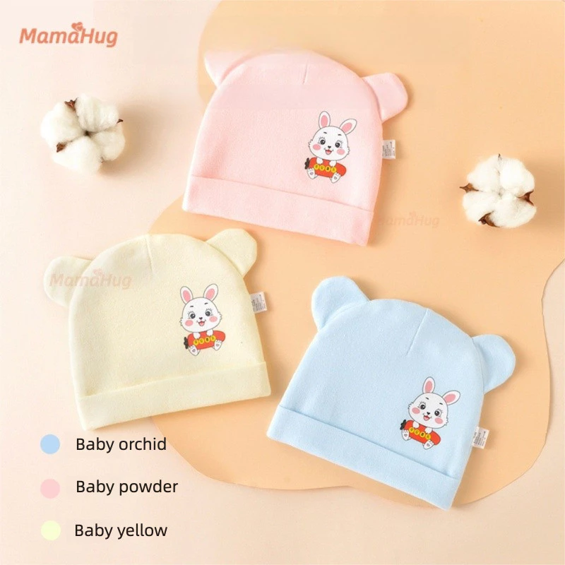 Mũ Bé Sơ Sinh Cotton Nguyên Chất Hai Lớp Liền Mạch Cho Trẻ Sơ Sinh Beanie Cho Mùa Xuân Thu 0-3 Tháng Dễ Thương Unisex Bé Mũ Mềm Mại Thoáng Khí Mũ Cho Bé Trai Bé Gái Phụ Kiện Bộ Quà Tặng