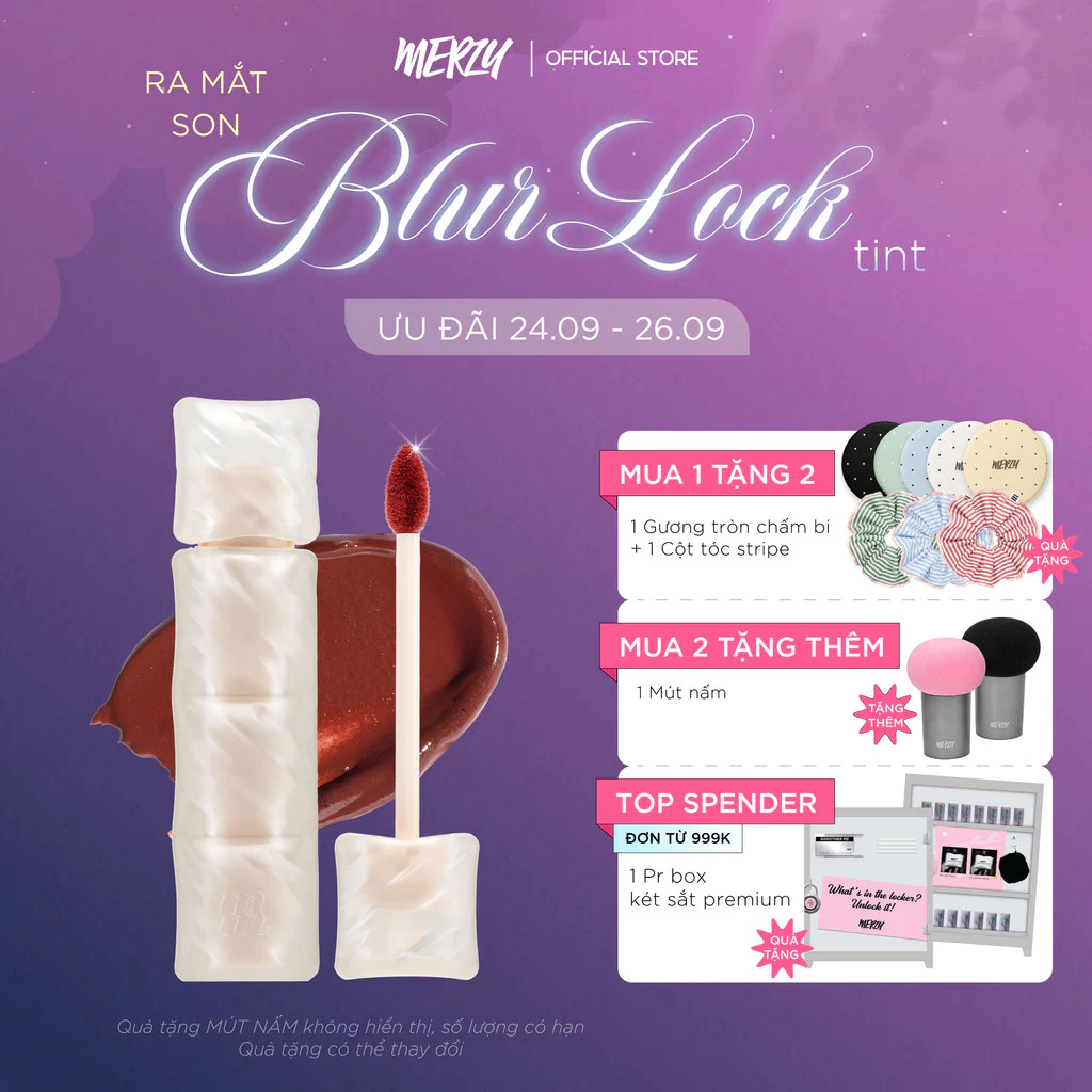 [NEW][SON PHAO] Son Kem Lì Mịn Như Bơ Merzy Puffer Mellow Tint 3.7g