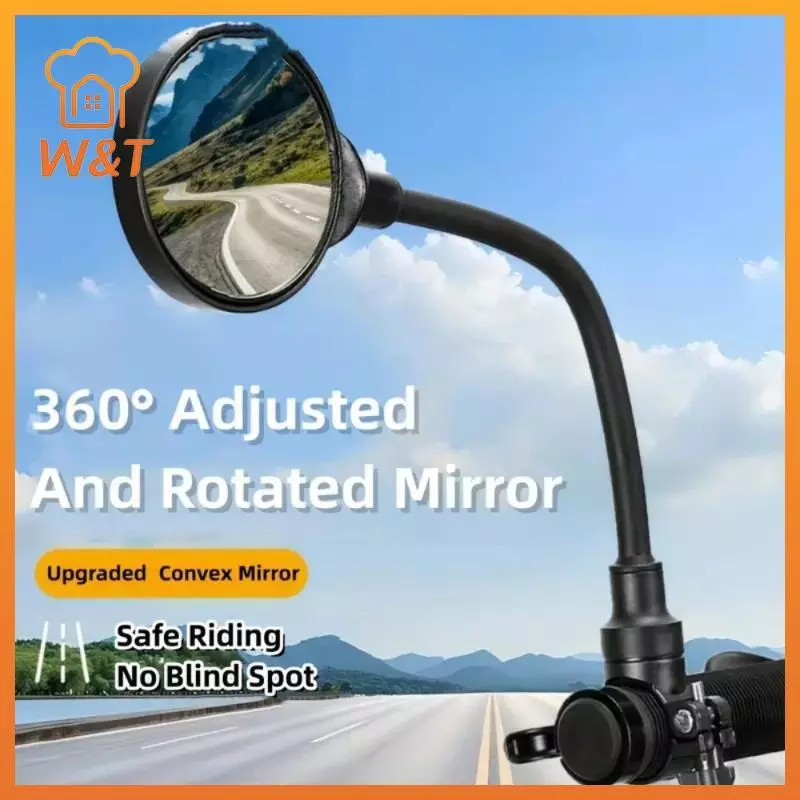 [W & T] Gương chiếu hậu xe đạp 360° Xoay Được Có Thể Điều Chỉnh Đa Năng Phù Hợp Cho Xe Tay Ga Điện Xe Đạp Đường Bộ Đi Xe Đạp Ngoài Trời Sử Dụng Mới