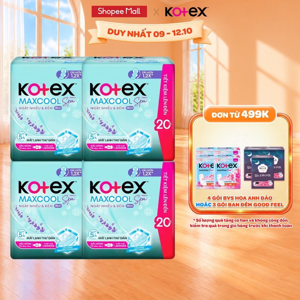 Combo 4/5/8 Băng Vệ Sinh Kotex hằng ngày, ban đêm, Biocare, Luxe, BVS quần…