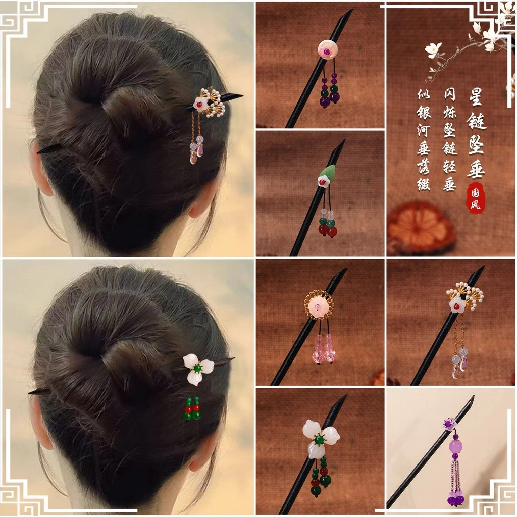 Kẹp Tóc và Tua Rua Hanfu Phong Cách Trung Hoa - Phụ Kiện Đẹp Cho Nàng