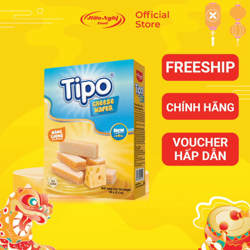 Bánh Kem Xốp Vị Phô Mai Tipo 180g Hữu Nghị