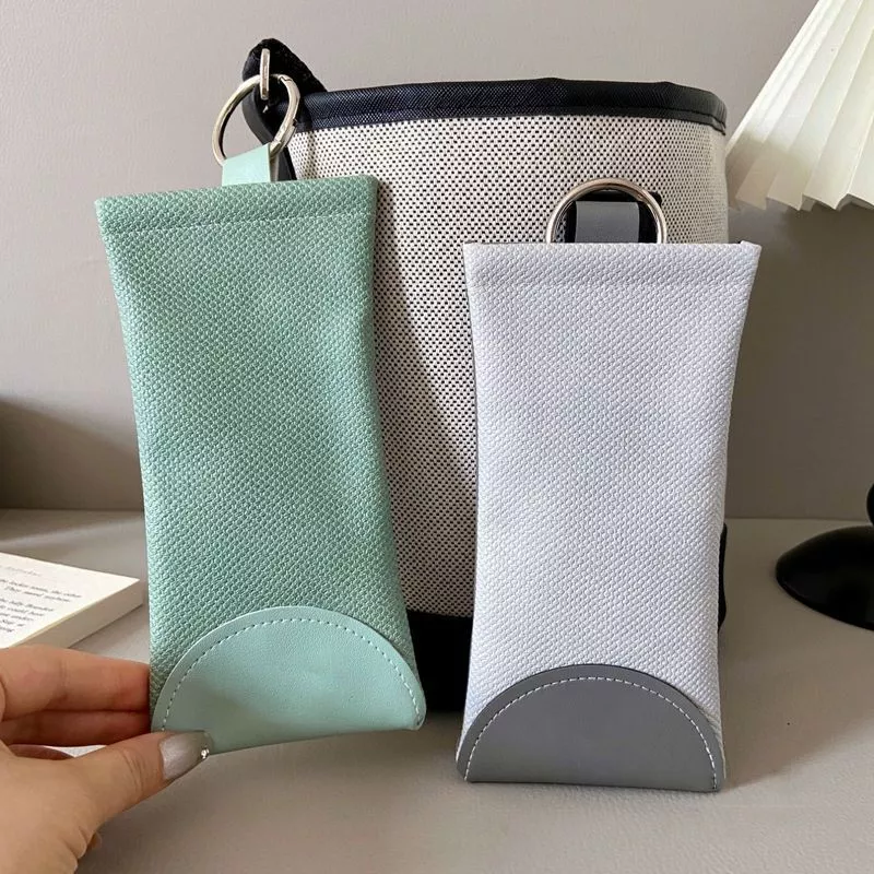 Phong Cách Mới Đóng Tự Động Có Thể Treo Túi Kính Mát Du Lịch Kính Mát Cận Thị Kính Hộp Đựng Kính Túi Bảo Quản Di Động