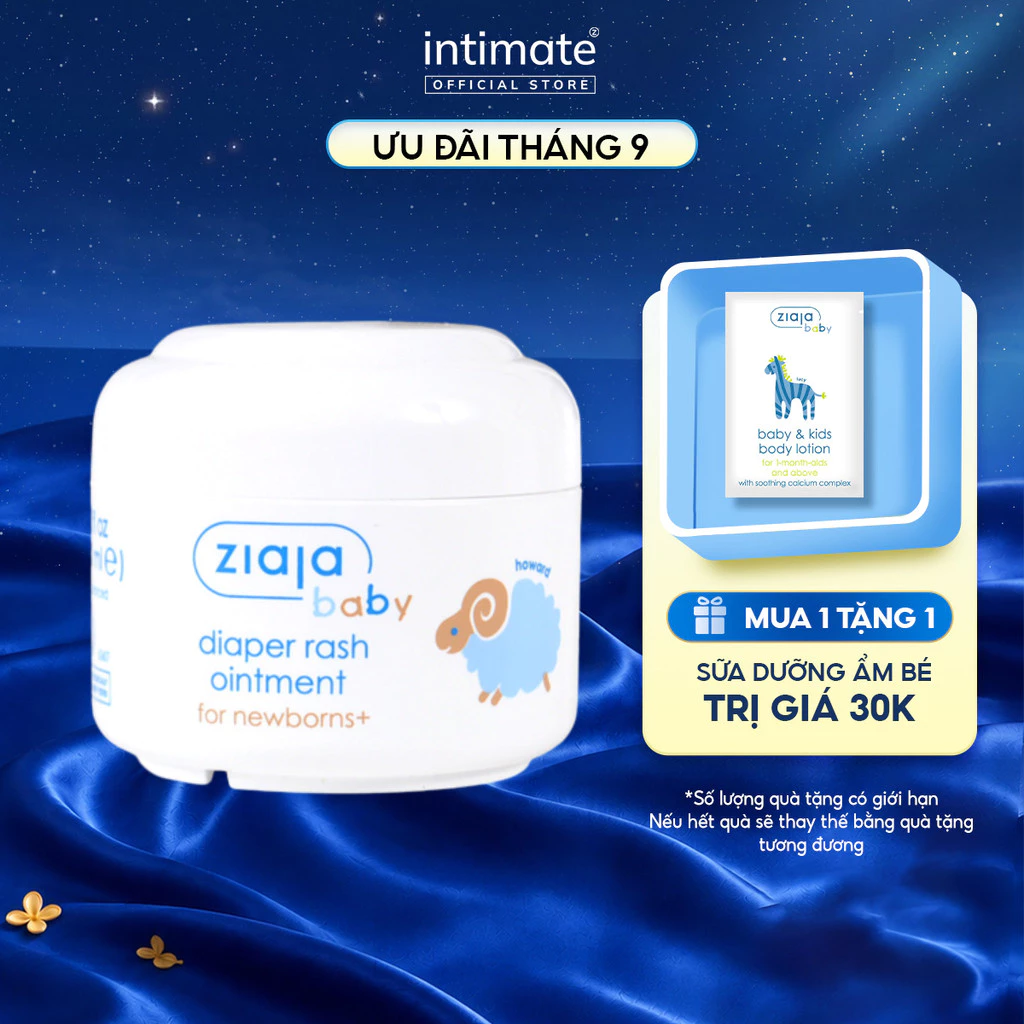 Kem Chống Hăm Cho Trẻ Ziaja Baby Diaper Rash Ointment Giúp Làm Dịu Nhẹ Vết Mẩn Đỏ, Dưỡng Ẩm 50ml