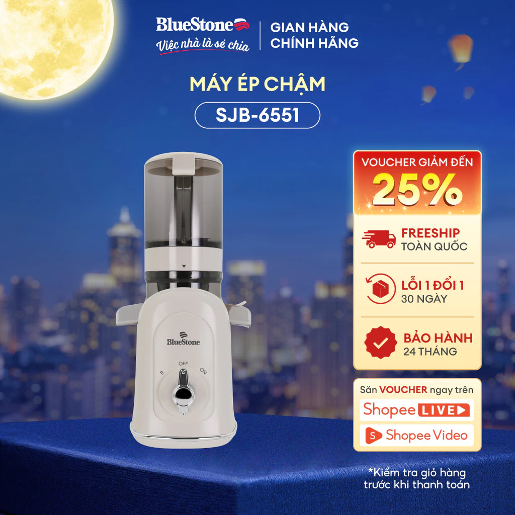 [BlueStone] Máy Ép Chậm BlueStone SJB-6551-150W [KOL]
